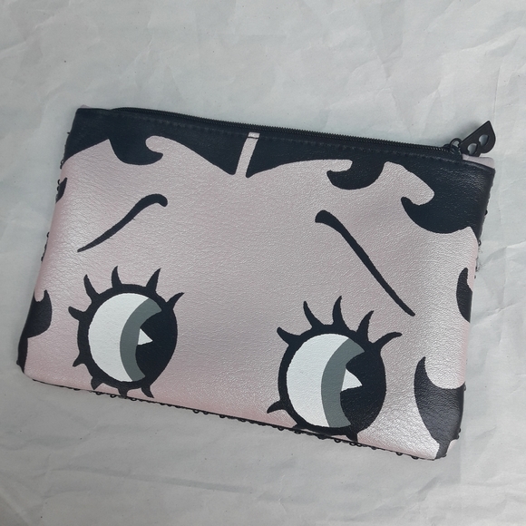 Betty Boop Travel Bag Makeup Bag Small Pouch Zipper Bag Sequins NEW in box - Picture 4 of 14